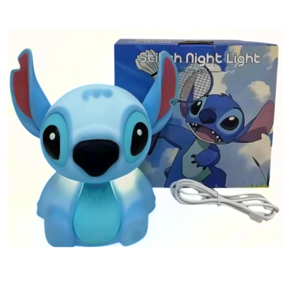 Lámparita Stitch de silicona ¡Ilumina tus noches con Magia y Diversión!