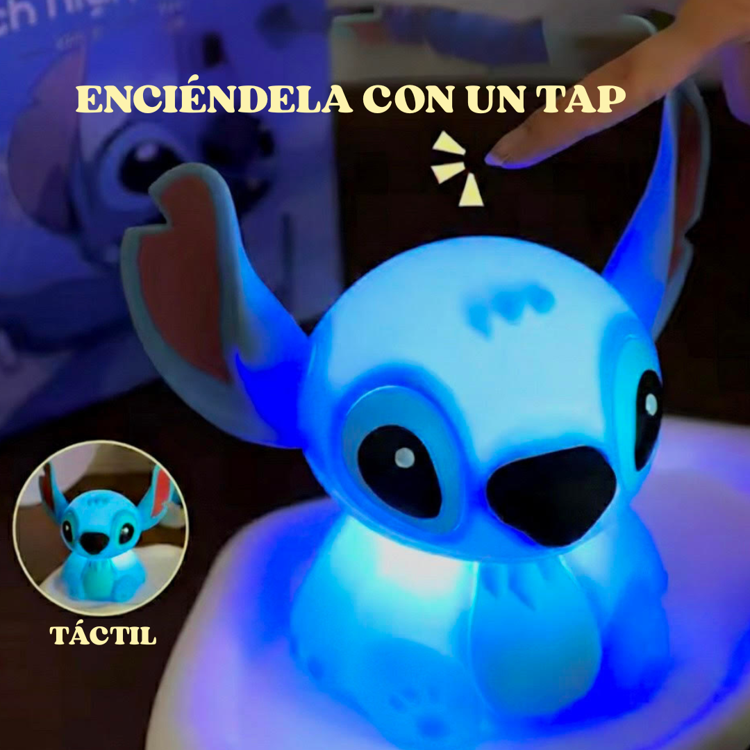 Lámparita Stitch de silicona ¡Ilumina tus noches con Magia y Diversión!
