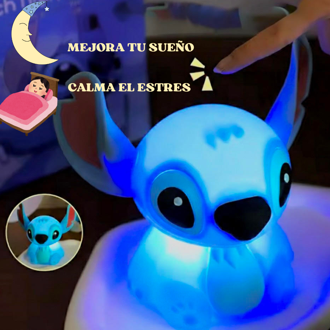 Lámparita Stitch de silicona ¡Ilumina tus noches con Magia y Diversión!